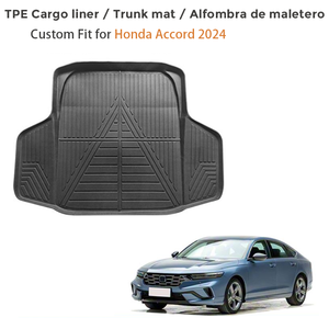 Custom Fit TPE Cargo Liner for Honda Accord 2024 | Waterproof All Weather <b>Trunk</b> Mat Anti-Slip Rear Cargo Protection - Product Image 2