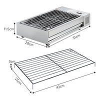 RVS Commerciële Elektrische Grill Machine Indoor Elektrische Rookloze Bbq Grill Voor Restaurant Of Bbq Fast Food Winkel
