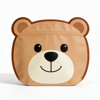 Pochette personnalisée avec logo, forme spéciale, sac refermable à fermeture éclair pour emballage alimentaire, impression en héliogravure, emballage alimentaire de qualité alimentaire