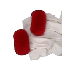en fourrure de renard de luxe pour femmes, accessoires de fourrure pour femmes, bracelet en fourrure de renard naturel