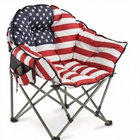 Chaise de jardin extra large à dossier haut avec coussin chauffant, pliable, pour l'extérieur, en acier inoxydable, idéale pour les sports d'hiver, fournisseur chinois