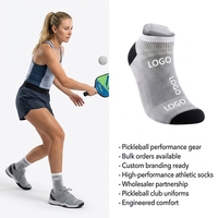 Chaussettes de pickleball Premium pour jeunes, semelle rembourrée, évacuation de l'humidité, pour hommes et femmes, performance, fabrication ODM personnalisée