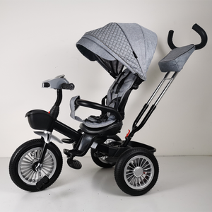 <span class=keywords><strong>Triciclo</strong></span> Infantil para Exteriores <span class=keywords><strong>con</strong></span> Manillar para Padres, Toldo, Cesta de Almacenamiento y Ruedas <span class=keywords><strong>con</strong></span> Amortiguación para Niños de 2 a 5 Años - Product Image 5