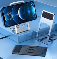 Support de téléphone et de tablette portable et durable - Conception pliable, hauteur et angle réglables, universel pour smartphones et liseuses électroniques