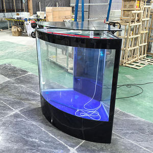 <span class=keywords><strong>Acuario</strong></span> de Cristal Personalizable con Accesorios, <span class=keywords><strong>Acuario</strong></span> de Esquina para Sala de Estar o Comedor - Product Image 1