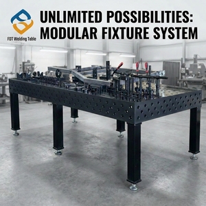 Table de travail de soudage 3D en fonte robuste - 2400x1200mm, tailles personnalisées - Product Image 1