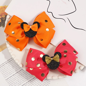 Jepit rambut pita busur Minnie Mouse manis untuk anak perempuan jepit rambut rias panjang tipis untuk anak-anak jepit rambut perempuan baru - Product Image 4