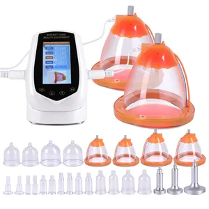 24 Cups Butt Lift Pomp Tepel Zuigen Apparaat Micro-Huidige Vacuüm Therapie Borstvergroting Machine