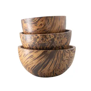 一套3只芒果木碗垂死泰国木制工艺品芒果木来自泰国畅销产品