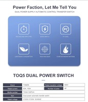4P 3 Phase Din Rail ATS 4 fils pour PV et onduleur Sélecteur de Transfert Automatique Double Puissance Sans Interruption 63A 100A 125A