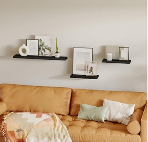 <span class=keywords><strong>Estantes</strong></span> <span class=keywords><strong>flotantes</strong></span> de madera rústica para decoración de pared de estilo de granja <span class=keywords><strong>en</strong></span> baño, sala de estar, <span class=keywords><strong>cocina</strong></span> o armario para almacenamiento - Product Image 6
