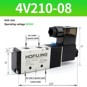 Válvula de Control Neumática de Aire Hofujng 4V210-08 DC24V - Product Image 4