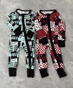 Gizli stok almak bebek bambu pijama batı öğeleri bebek Shortie rastgele boyutu ve renk Zippy çocuklar için - Product Image 4