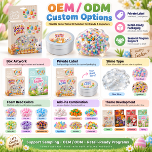 Hot Easter Clear Slime Kit DIY <b>Stress</b> Relief Sensory <b>Toy</b> for Kids Party Favors Bulk Custom Factory Manufacturer - Product Image 3