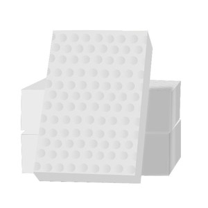 High Density Compressed Nano Sponge 10x6x2cm Circular Pattern For Pots And Pans Cleaning - Product Image 5