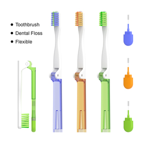 Du Lịch Gấp dành cho người lớn bàn chải đánh răng khuôn bàn chải đánh răng di động được xây dựng trong kẽ răng bàn chải đánh răng ráp Backpacking bàn chải đánh răng - Product Image 4