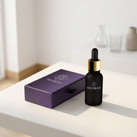 Flacon cosmétique en verre de 10 ml pour huile essentielle avec compte-gouttes