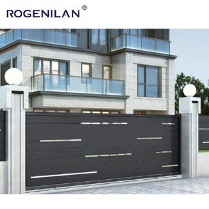 Rogenilan Portes coulissantes modernes automatiques pour l'extérieur Portes d'allée résidentielles électriques en aluminium rétractables pour la cour de la villa - Product Image 6