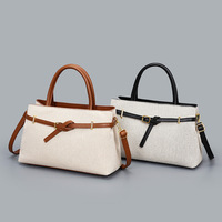 Sacs fourre-tout de luxe en toile grande capacité pour femmes, sacs à main tendance, sacs à bandoulière pour femmes