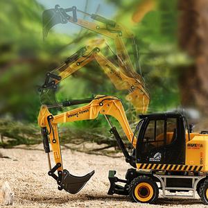 Chargeuse-pelleteuse statique en alliage Huina 1725, échelle 1:50, véhicule d'ingénierie en métal moulé sous pression, modèle de <span class=keywords><strong>camion</strong></span> de chantier, <span class=keywords><strong>jouet</strong></span> - Product Image 4