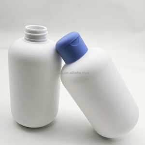 Venta al por mayor 500ml de plástico HDPE Boston botella redonda con tapa abatible serigrafía 33/410 - Product Image 1