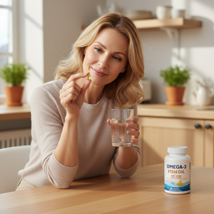 น้ำมันปลาโอเมก้า-<span class=keywords><strong>3</strong></span> สำหรับผู้ใหญ่ แบบซอฟต์เจล 60 แคปซูล ขายส่ง |   อาหารเสริมบำรุงสุขภาพหัวใจและกระดูก EPA120 มก. DHA180 มก. - Product Image 6