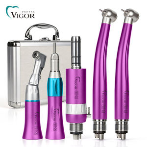 Kit professionnel d'embouts dentaires : Turbine haute vitesse 4 trous avec moteur à air basse vitesse et kit contre-angle - Product Image 1