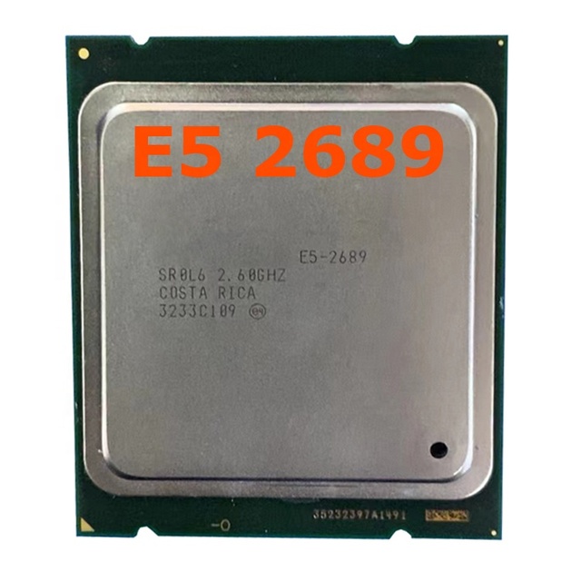 For Intel Xeon E5 2689 LGA2011 2.6GHz 8 Core 16 Threads CPU Processor E5-2689 hay Vender L3=20M Cache 115W CPU Desktop Processor