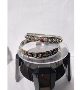 Beautiful Silver Plated <b>Charm</b> <b>Bracelets</b> <b>for</b> Women Refined Ornamental Patterns Stylish Modern Fashion Look India SUMAN SILVER - Product Image 4