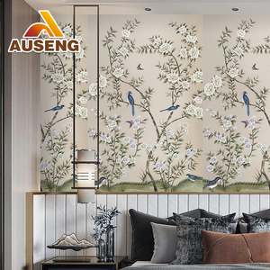 Giảm giá sốc! Giấy dán tường trang trí nội thất 3D hình cây cọ, dùng cho phòng khách sạn, nhà hàng, chống thấm nước - Product Image 3