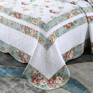 Colchas florales <span class=keywords><strong>de</strong></span> algodón 100%, colchas navideñas con patrones <span class=keywords><strong>de</strong></span> colcha <span class=keywords><strong>de</strong></span> China - Product Image 5