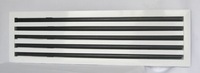 Grille de ventilation linéaire en aluminium avec 2 à 7 pièces de grille de plafond à lames réglables
