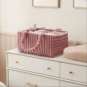 Organizador de Pañales de Franela con Asa, Bolsa de Almacenamiento, Contenedor de Almacenamiento para Guardería, Organizador para Recién Nacidos, Niñas y Niños - Product Image 5