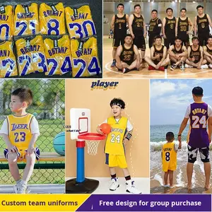 Maillots de basket-ball <span class=keywords><strong>Lakers</strong></span> pour 24 James 23 Durant Curry imprimés été unisexe adulte - Product Image 2