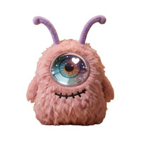 Robot compagnon émotionnel transfrontalier en peluche IA, poupée porte-clés électronique interactive vocale intelligente, rembourrée en coton PP 14