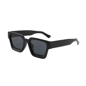 Gafas de sol clásicas con montura cuadrada gruesa, lentes de PC con borde completo negro para hombres, protección UV para conducir, estilo urbano - Product Image 4