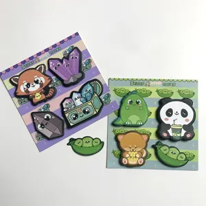 Cartoon customized sticky notes decorative/creative /colourful/usefulstudent /children gift/cartoon/panda/fox/frog