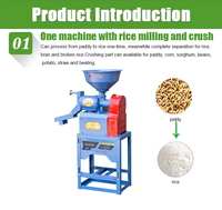 Nouvelle machine à décortiquer le riz à essence 2025 pour usage domestique, mini décortiqueuse de céréales portable pour riz, millet, soja
