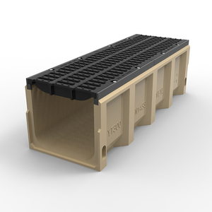 Caniveau de drainage en résine F900, drainage en béton polymère avec grille en fonte ductile - Product Image 5