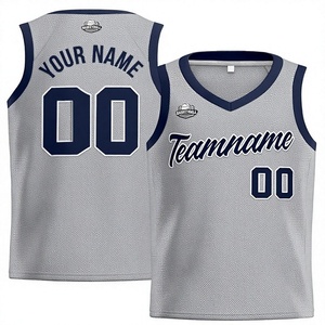Custom Basketball Jersey V-Neck Sleeveless Mesh Breathable Heat-Transfer Printed Team Name Adult Men Front <b>Adjustable</b> <b>Strap</b> - Product Image 1