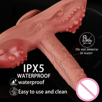 Dicker Reitdildo mit Fernbedienung, vibrierender und stoßender realistischer Dildo, Sexspielzeug für den G-Punkt mit Saugnapf