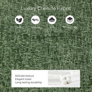 Two Seater Contemporary Modular Sectional Sofa Vacuum Packed Chenille No Assembly Leisure High Sponge Sofa Living Room Apartment - Product Image 4