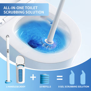 Keluaran baru sikat pembersih Toilet sekali pakai alat pembersih efektif dengan kepala sikat - Product Image 4