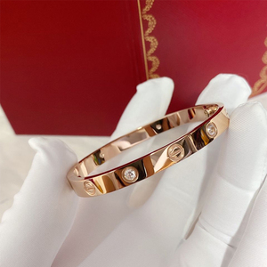 Thời trang Zircon thương hiệu Screwdriver vít tình yêu 316L thép không gỉ 18K vàng mạ <span class=keywords><strong>Bangle</strong></span> Vòng đeo tay cho phụ nữ và nam giới - Product Image 5