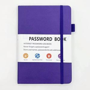 Bloc-notes de poche personnalisé avec logo A5, agenda en cuir PU, bande élastique personnalisée, couverture rigide, carnet de notes - Product Image 5
