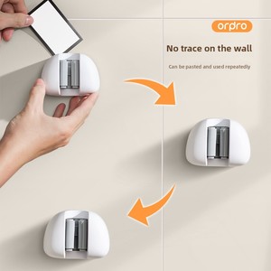 <span class=keywords><strong>Support</strong></span> mural adhésif en plastique pour balai et serpillière, sans perçage, pour salle <span class=keywords><strong>de</strong></span> bain et toilettes, organisateur <span class=keywords><strong>de</strong></span> rangement fixe pour outils - Product Image 4