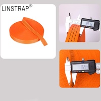 Sangle d'arrimage à cliquet en polyester 1,5 pouce, acier inoxydable, résistance à la rupture de 1200 kg pour le contrôle du fret