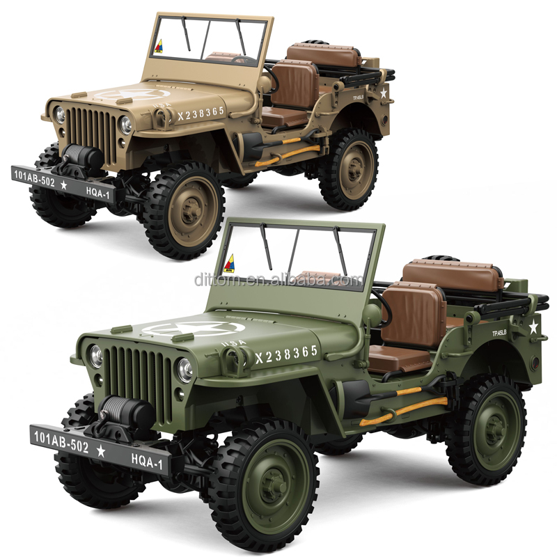 HG4-58 1/14 Scale Military Off Road RC Car - 2.4G Metal Vehicle