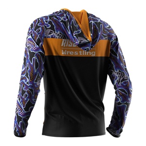 Conjunto Deportivo Personalizable para Hombre con Cremallera y Diseño Sublimado, Nueva Chaqueta con Capucha y Pantalones Deportivos para Lucha Libre - Product Image 2