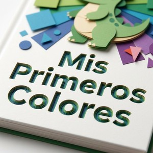Impression personnalisée de livres cartonnés pour enfants, style découpé artistique, Mis Primeros Colores, livre pour enfants en espagnol, faible MOQ - Product Image 3